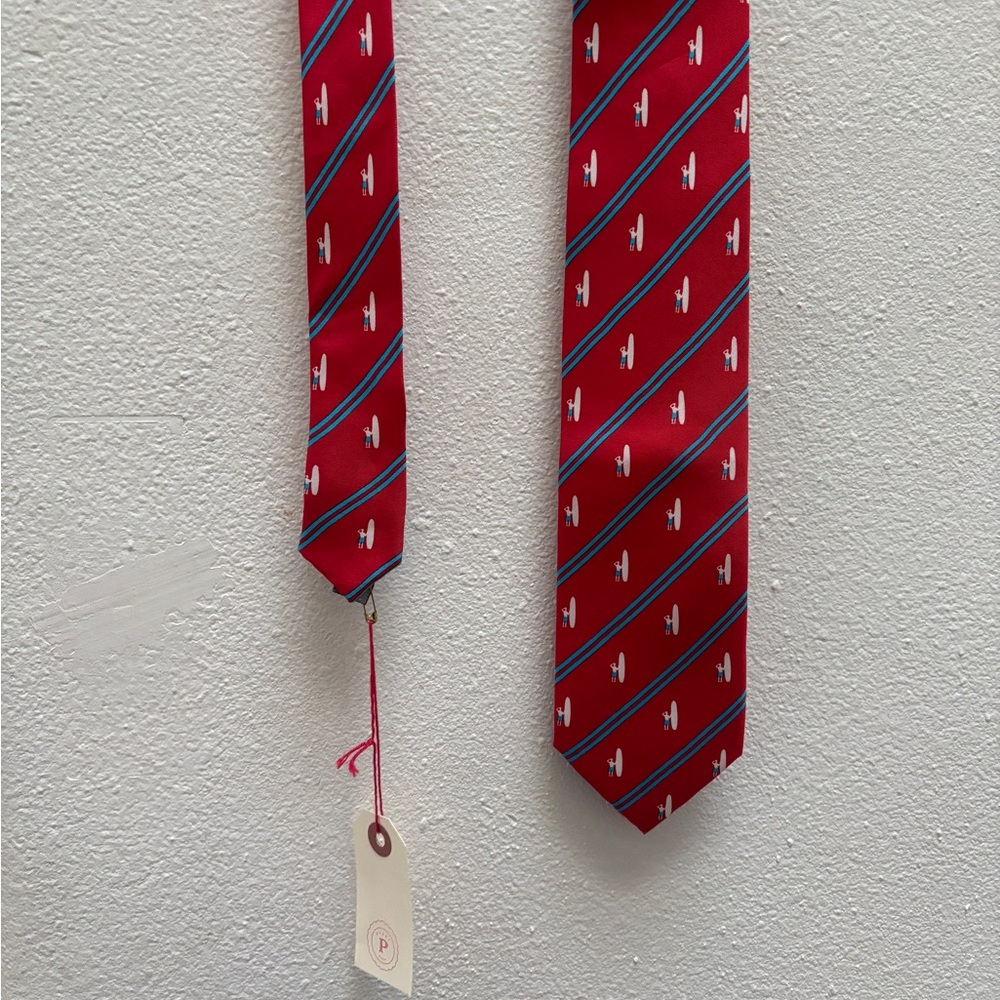 johnnie-O Men’s Necktie 100% Silk w/ Surfer Accents